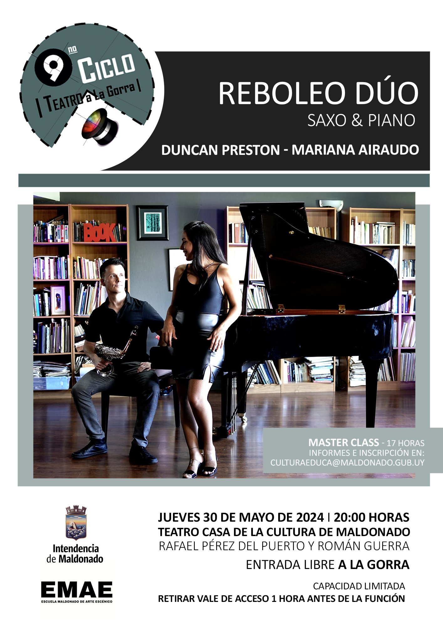 duo musica teatro gorra